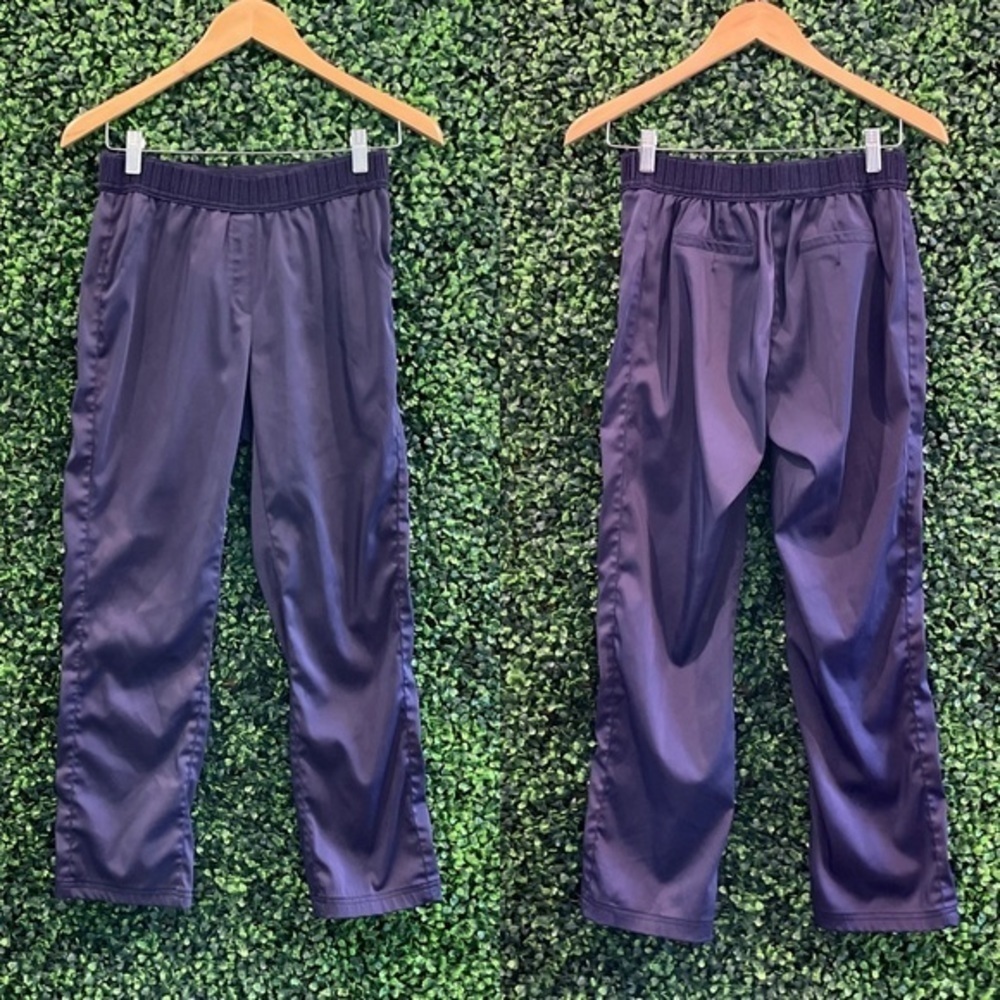 VTG ICINOO Blue Silk Elastic Waist Dress Pants